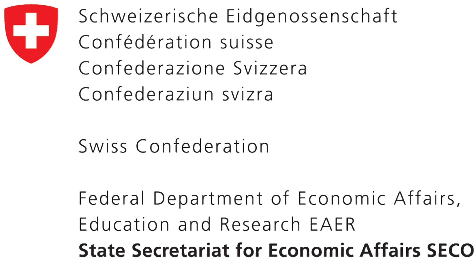 Logo of the Swiss Confederation – State Secretariat for Economic Affairs SECO